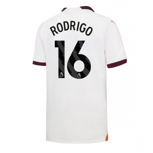 Pánský Fotbalový dres Manchester City Rodri Hernandez #16 2023-24 Venkovní Krátký Rukáv